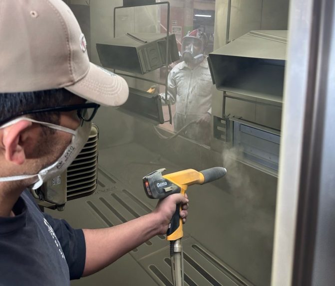 pintura en polvo en México